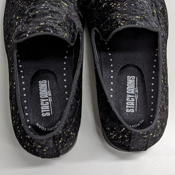 New Stacy Adams Men's Stellar Glitter Slip On Loafer Size 9.5 - Picture 5 of 7